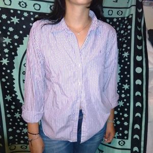 Chaps long sleeves button up shirt (Juniors XL)💜
